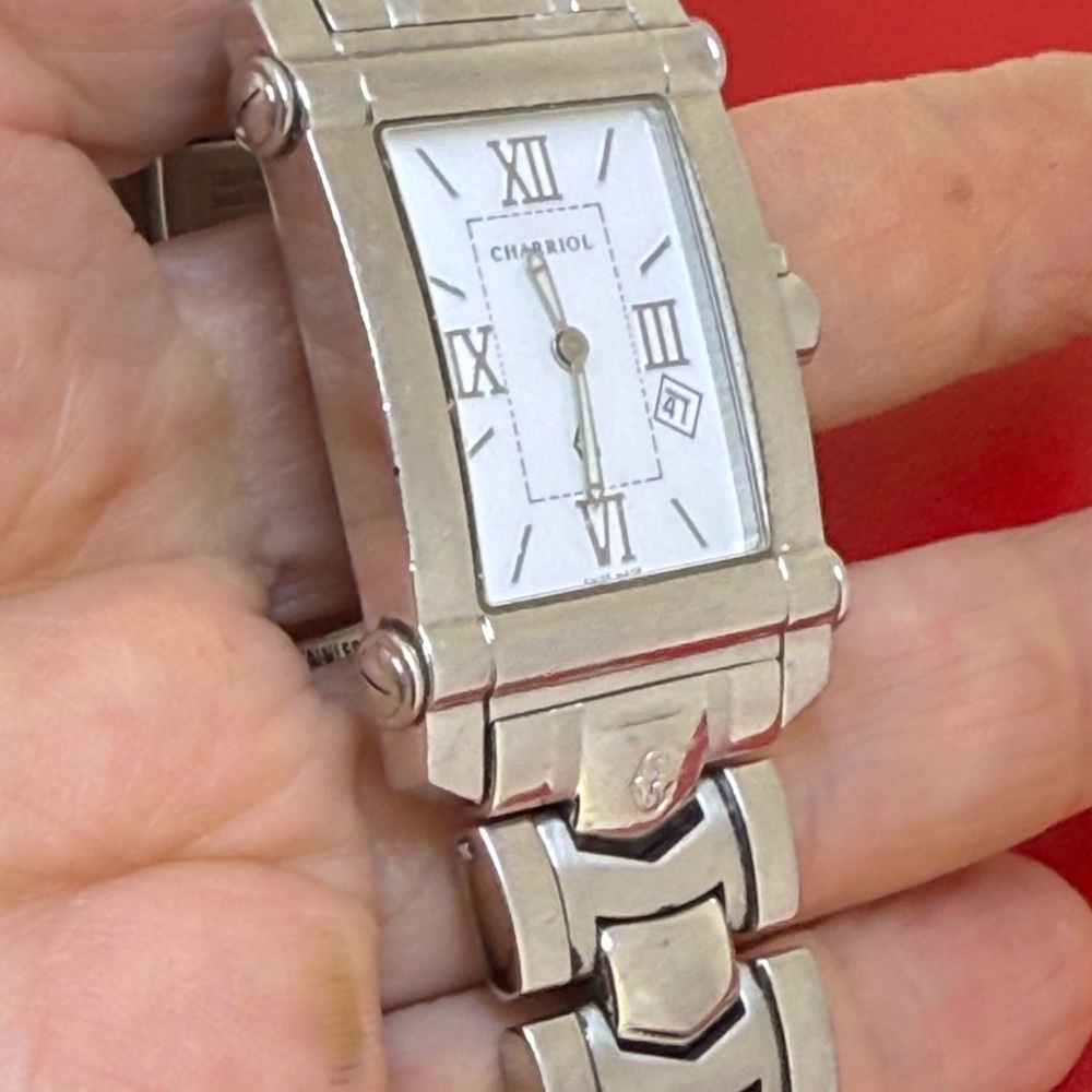 Authentic Philippe Charriol Columbus Men’s Stainless Steel Quartz Swiss Watch